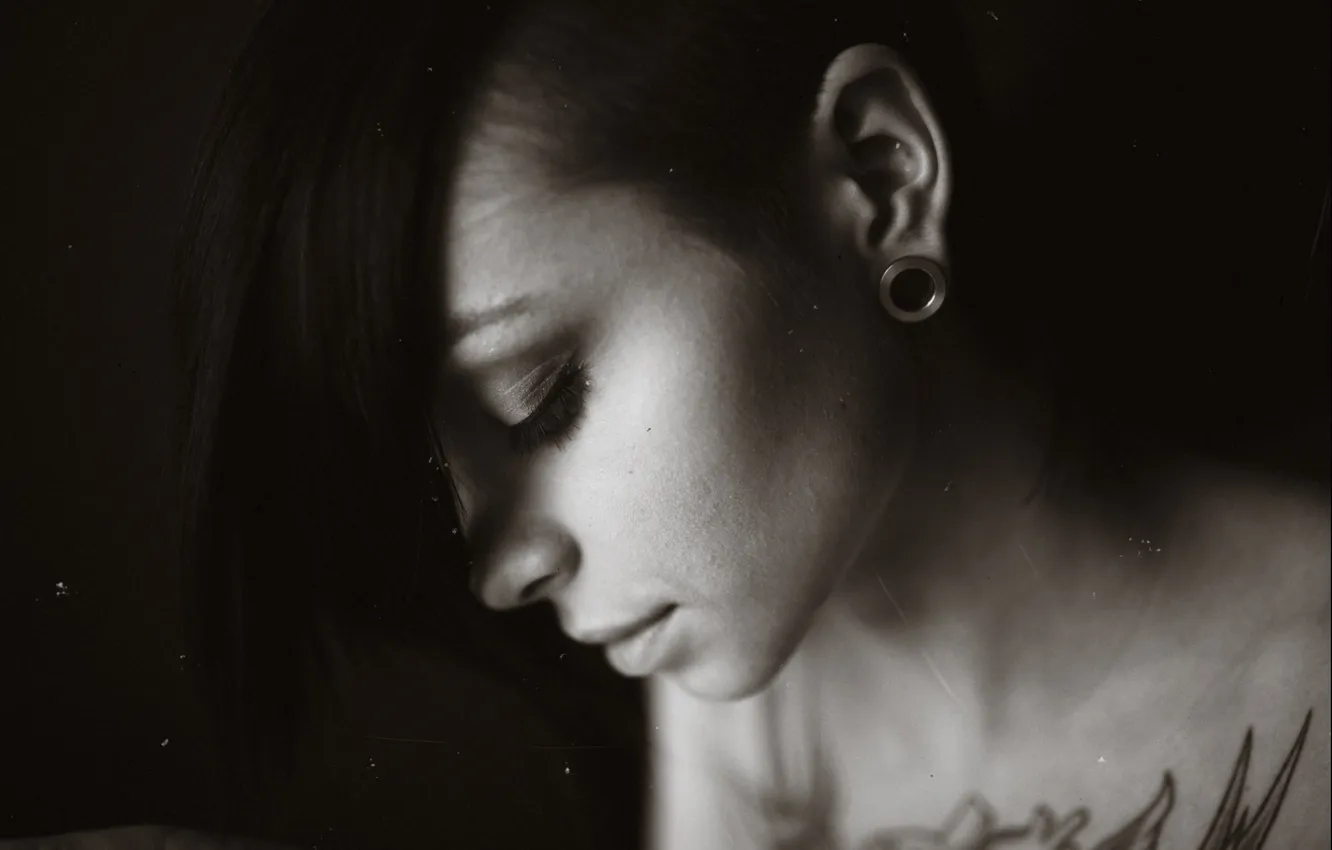 Photo wallpaper girl, face, style, beauty