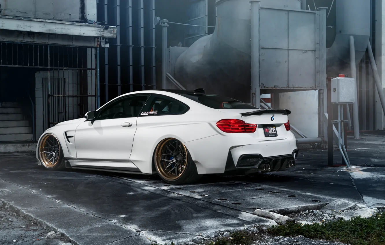 Photo wallpaper car, bmw, white, tuning, hq Wallpapers, William Stern, f82