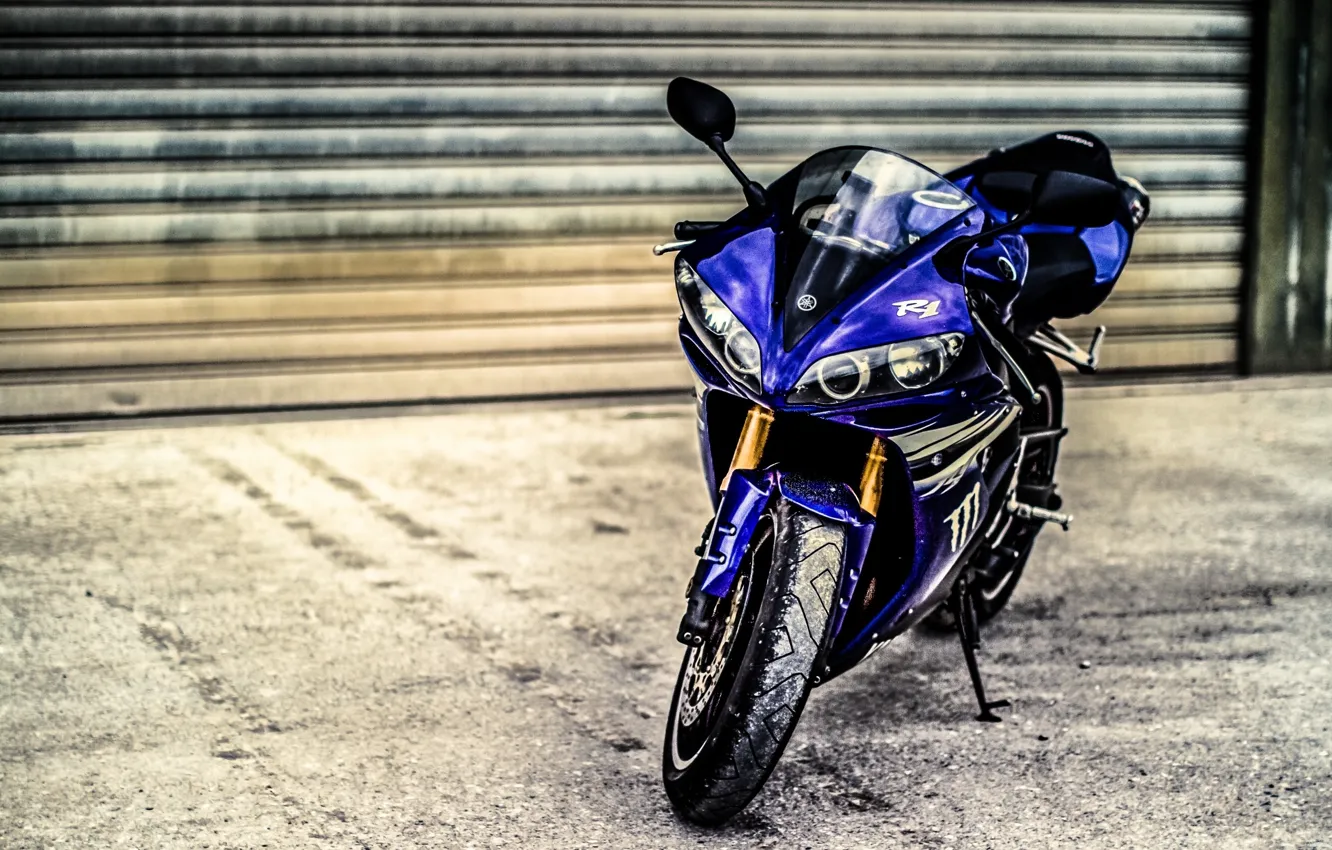Photo wallpaper motorcycle, Yamaha, old
