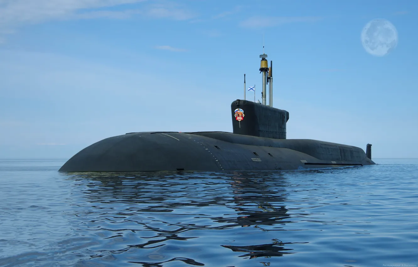 Photo wallpaper submarine, Borey, Vladimir Monomakh, the project 955