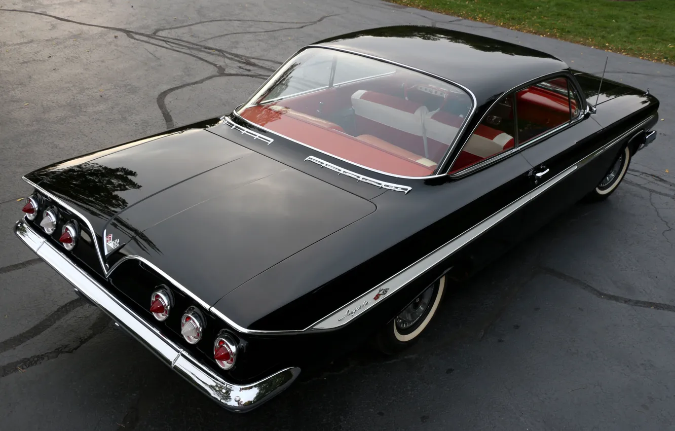 Photo wallpaper Chevrolet, Chevrolet, Coupe, Impala, Sport, Impala, 1961, 348/350 HP
