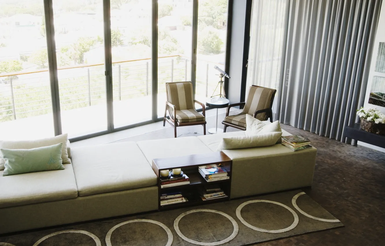 Photo wallpaper design, style, Villa, home, interior, living room