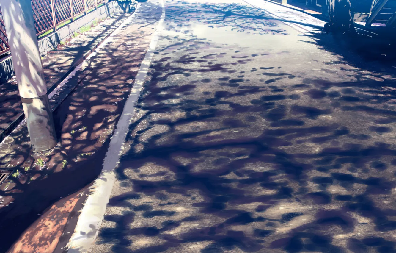 Photo wallpaper road, trees, the city, beauty, shadow, Sunshine road