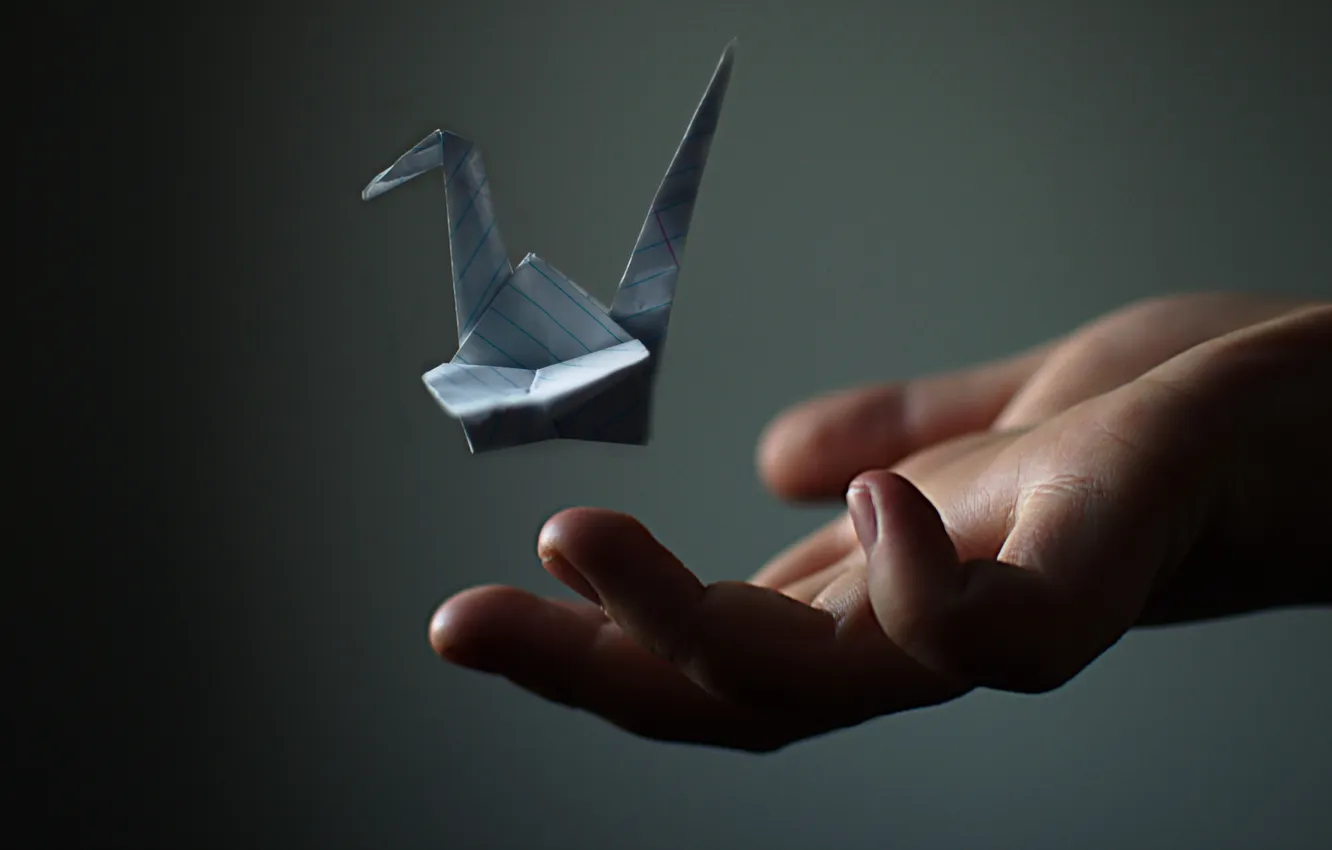 Photo wallpaper background, hands, crane