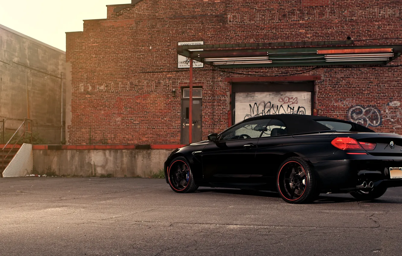 Photo wallpaper Black, Bmw, Tuning, 360 Forged