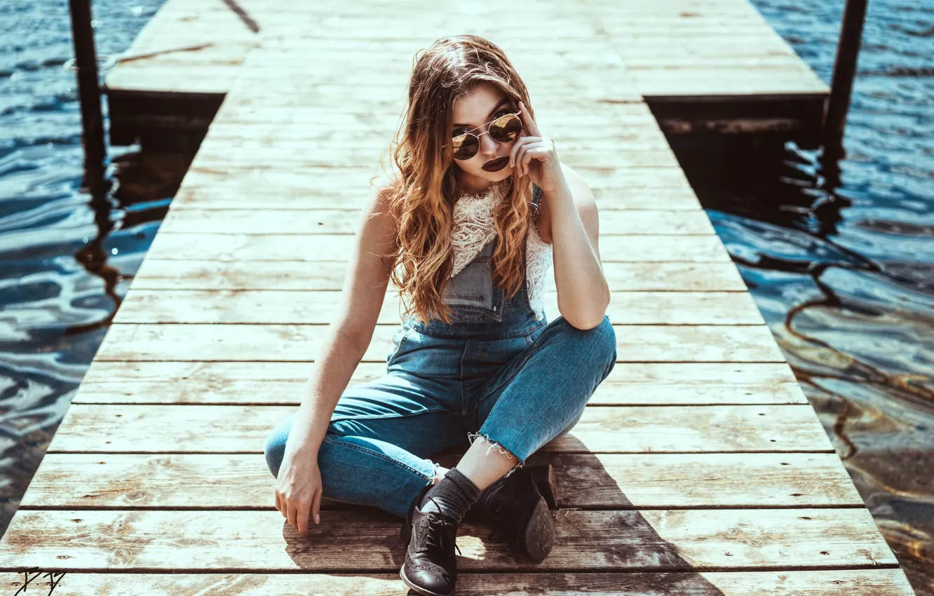 Photo wallpaper girl, pose, Daria