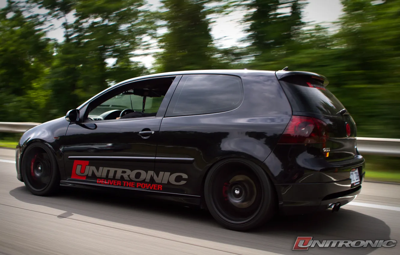 Photo wallpaper black, gti, speed, fast, unitronic, stage 2+, flashed, chipped