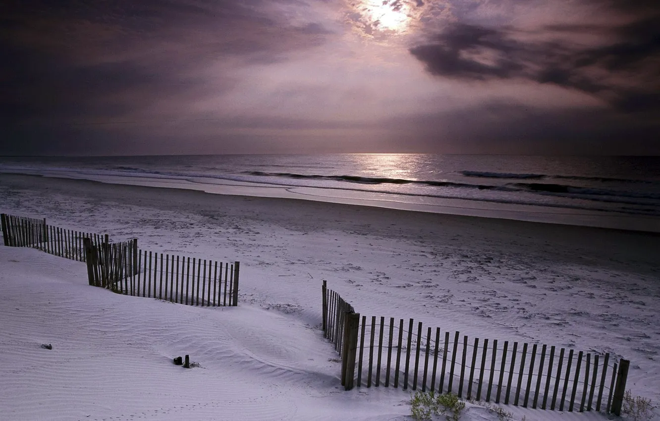 Photo wallpaper sand, sea, the sky