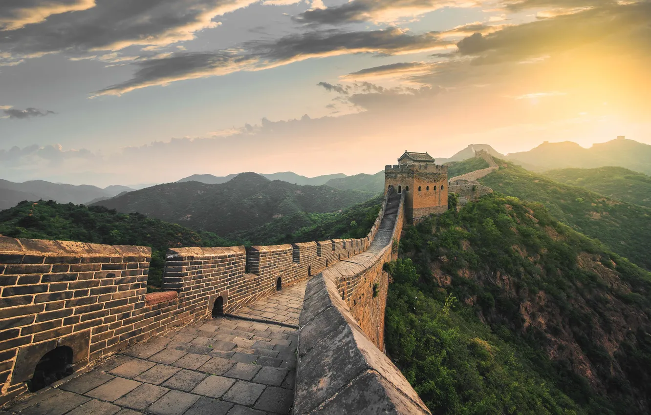 Photo wallpaper China, great, brick, chinese, famous, defense, fort, Culture