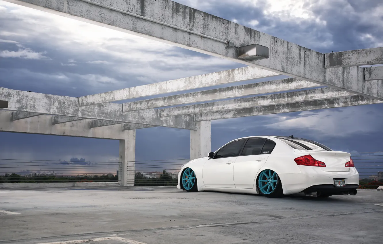 Photo wallpaper Ass, Infiniti, Sedan, G37, VMB8, Velgen, Bagged