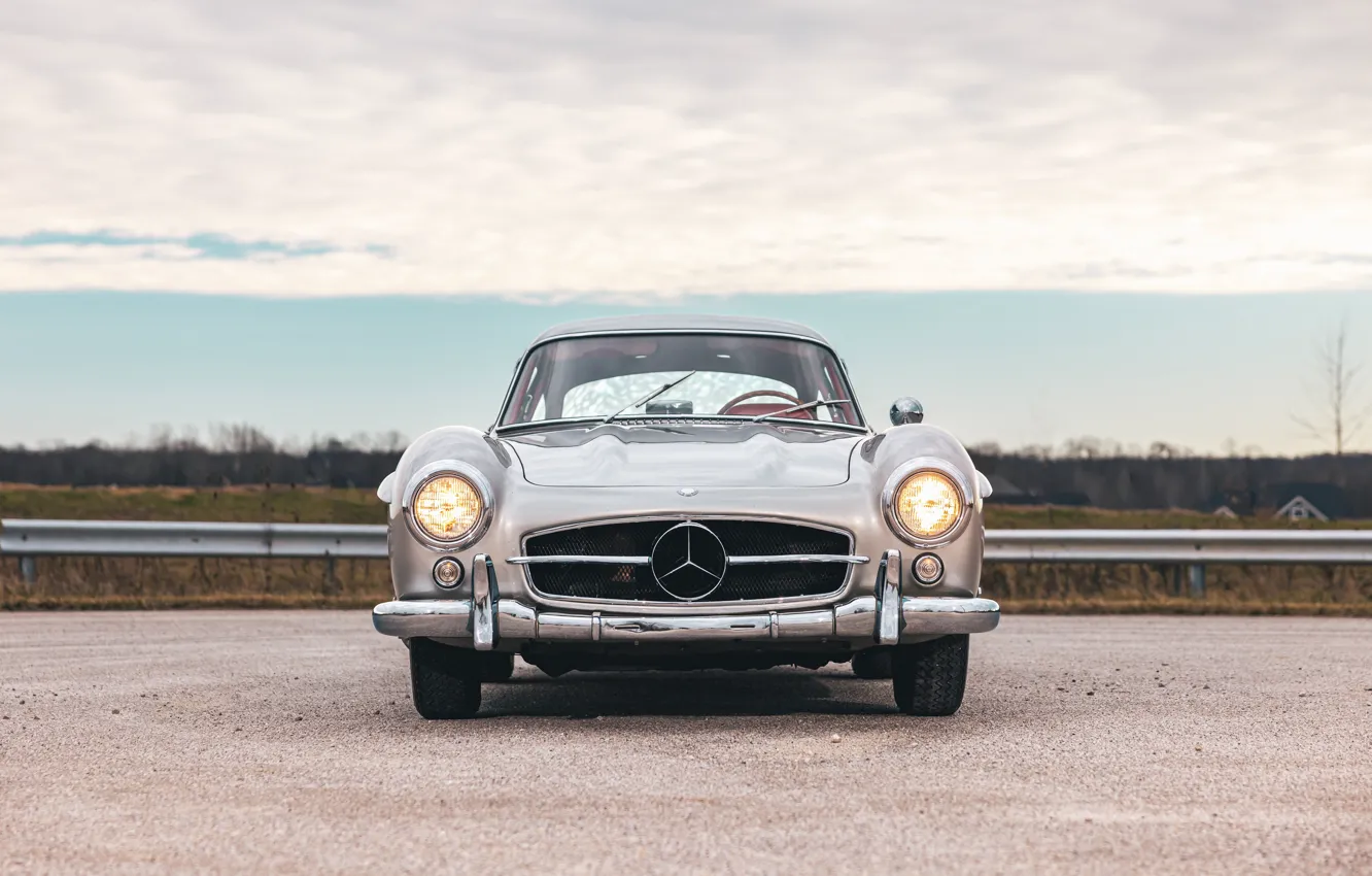 Photo wallpaper Mercedes-Benz, 300SL, 1955, Mercedes-Benz 300 SL, Gullwing