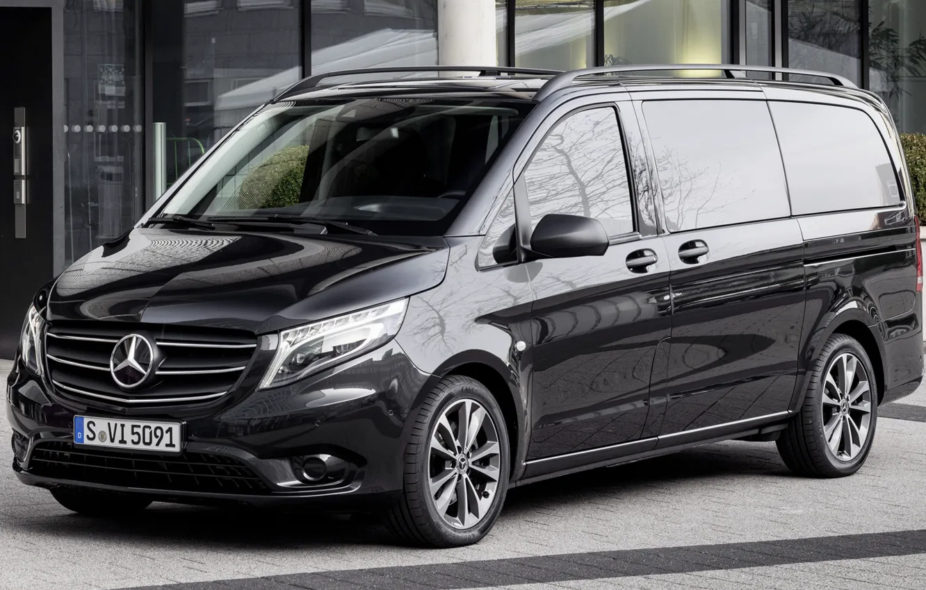 Photo wallpaper Mercedes, Mercedes Benz, minibus, Vito, Mercedes-Benz Vito, Mercedes Vito