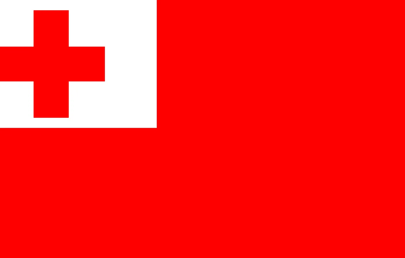 Photo wallpaper red, background, cross, flag, red, white, cross, fon