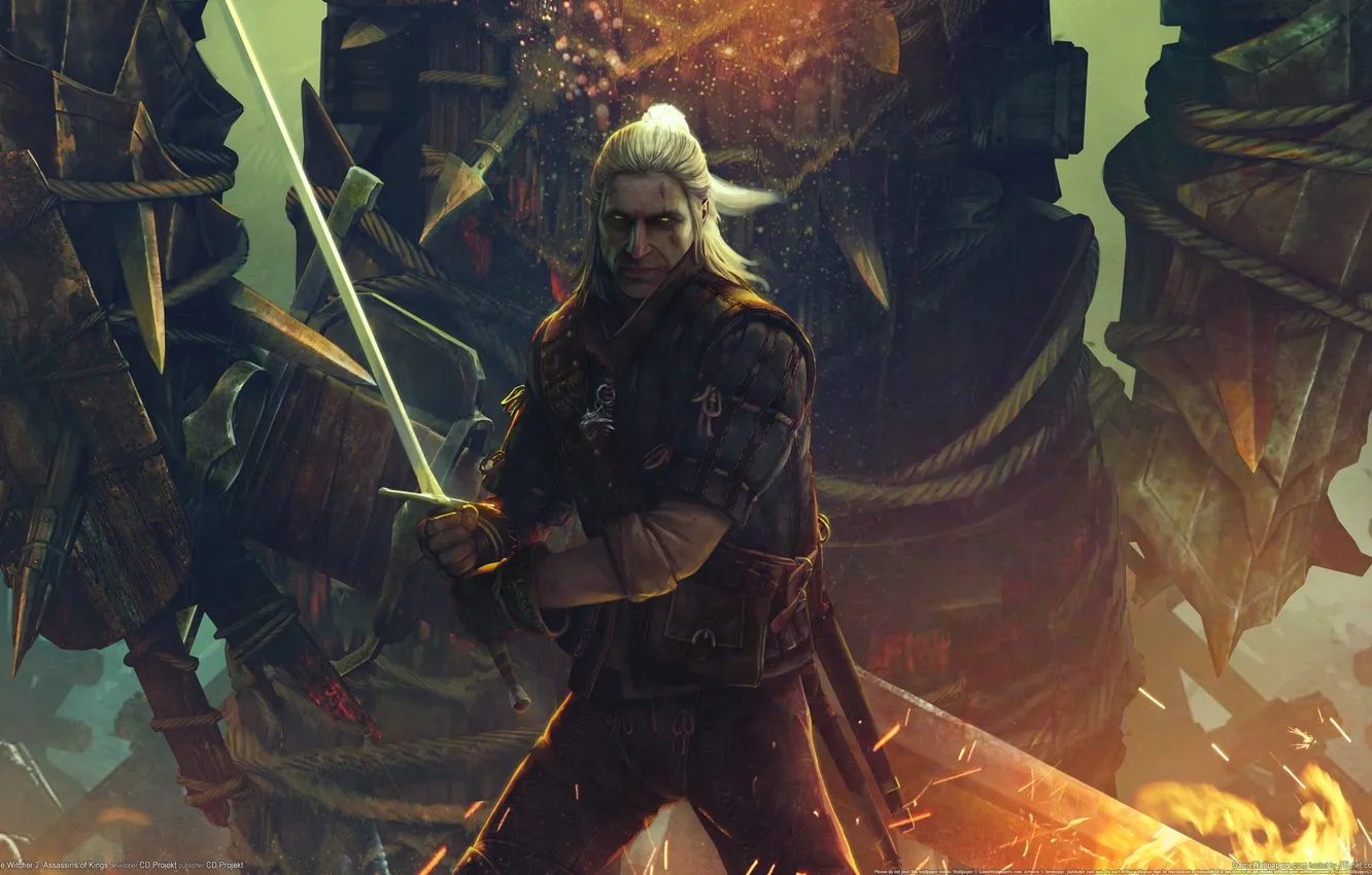 Photo wallpaper sword, the, the sorcerer, assassins, kings, witcher