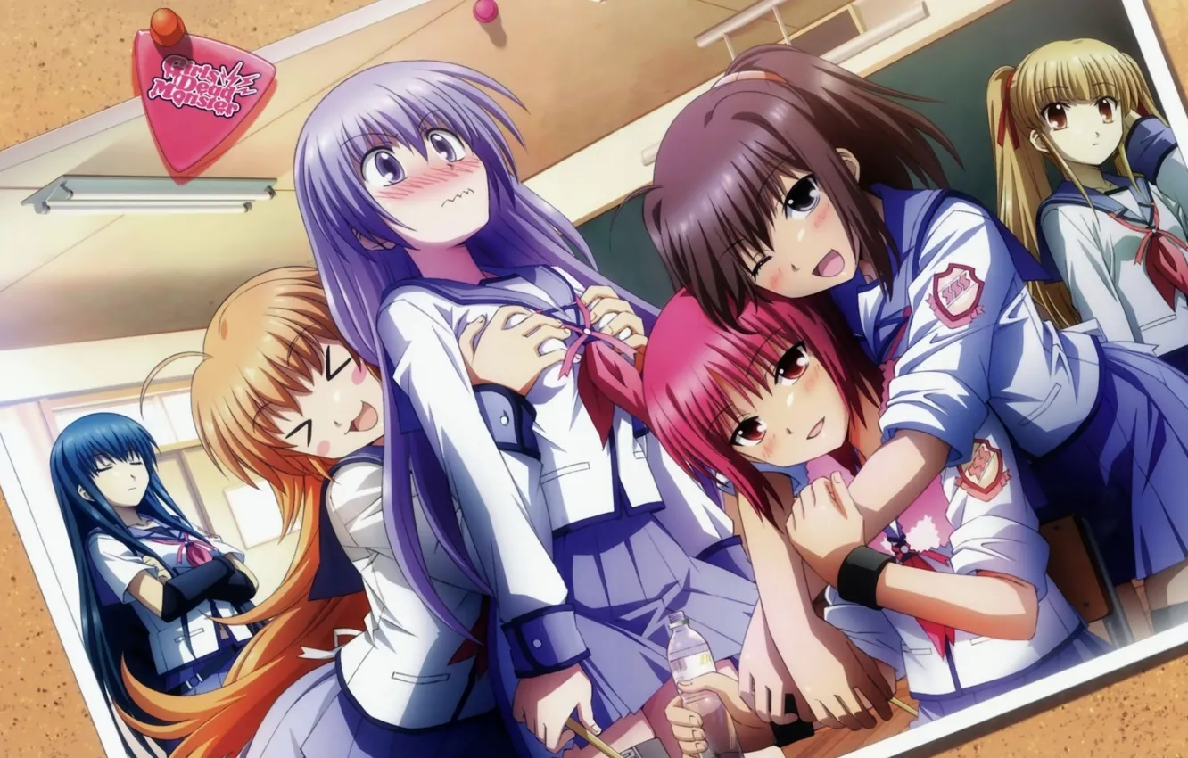 Photo wallpaper girls, anime, Schoolgirls, Angel Beats!, Rhythms Of An Angel!, girlfriend, Angel beats!