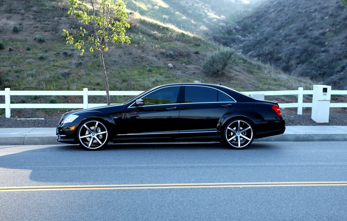 Photo wallpaper Mercedes, Mercedes, S-classe, W221