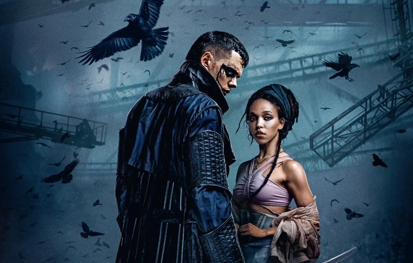 Photo wallpaper The Crow, movies, FKA Twigs, Bill Skarsgard, 2024 Movies