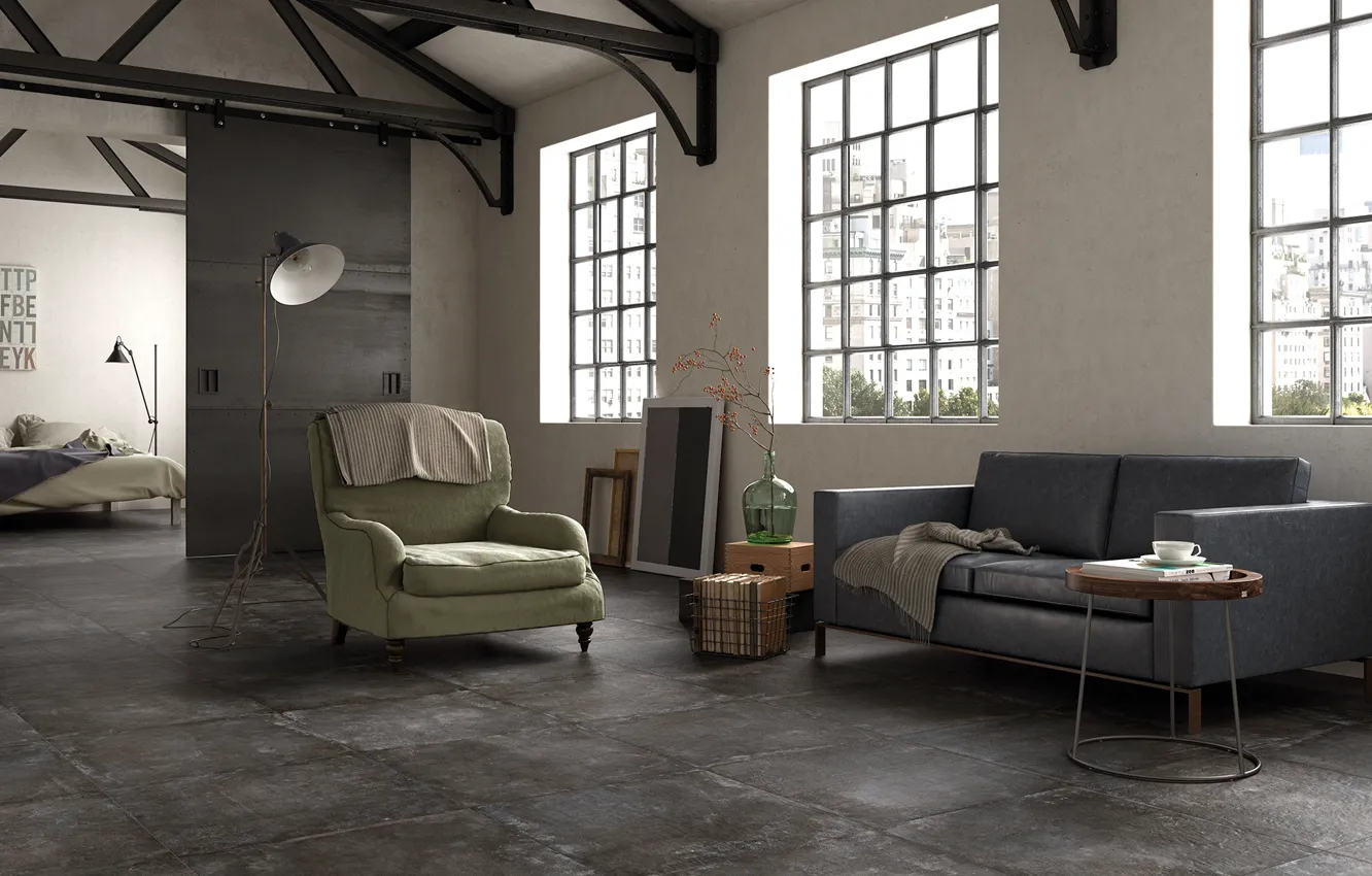Photo wallpaper design, style, interior, chair, sofa, bedroom, living room