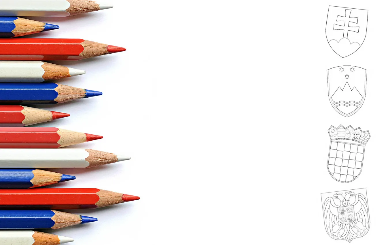 Photo wallpaper background, color, pencils