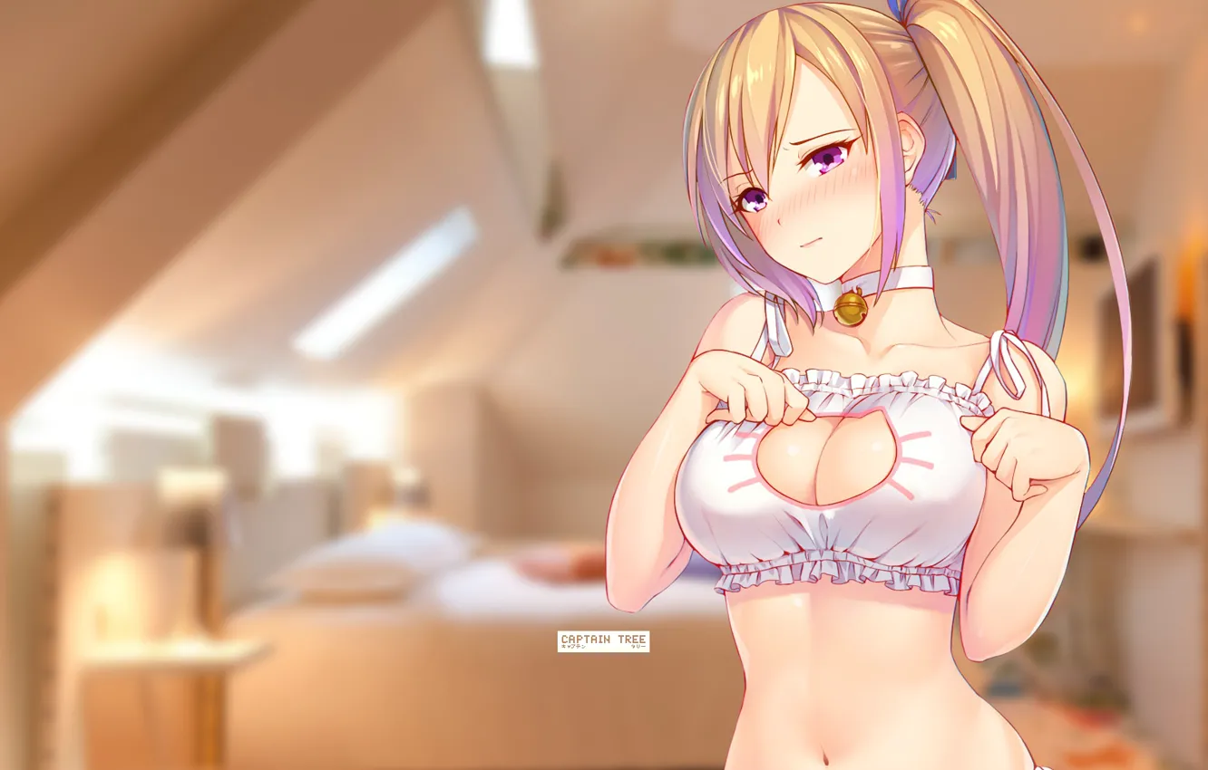 Photo wallpaper girl, room, underwear, retouching, by Captain-Tree