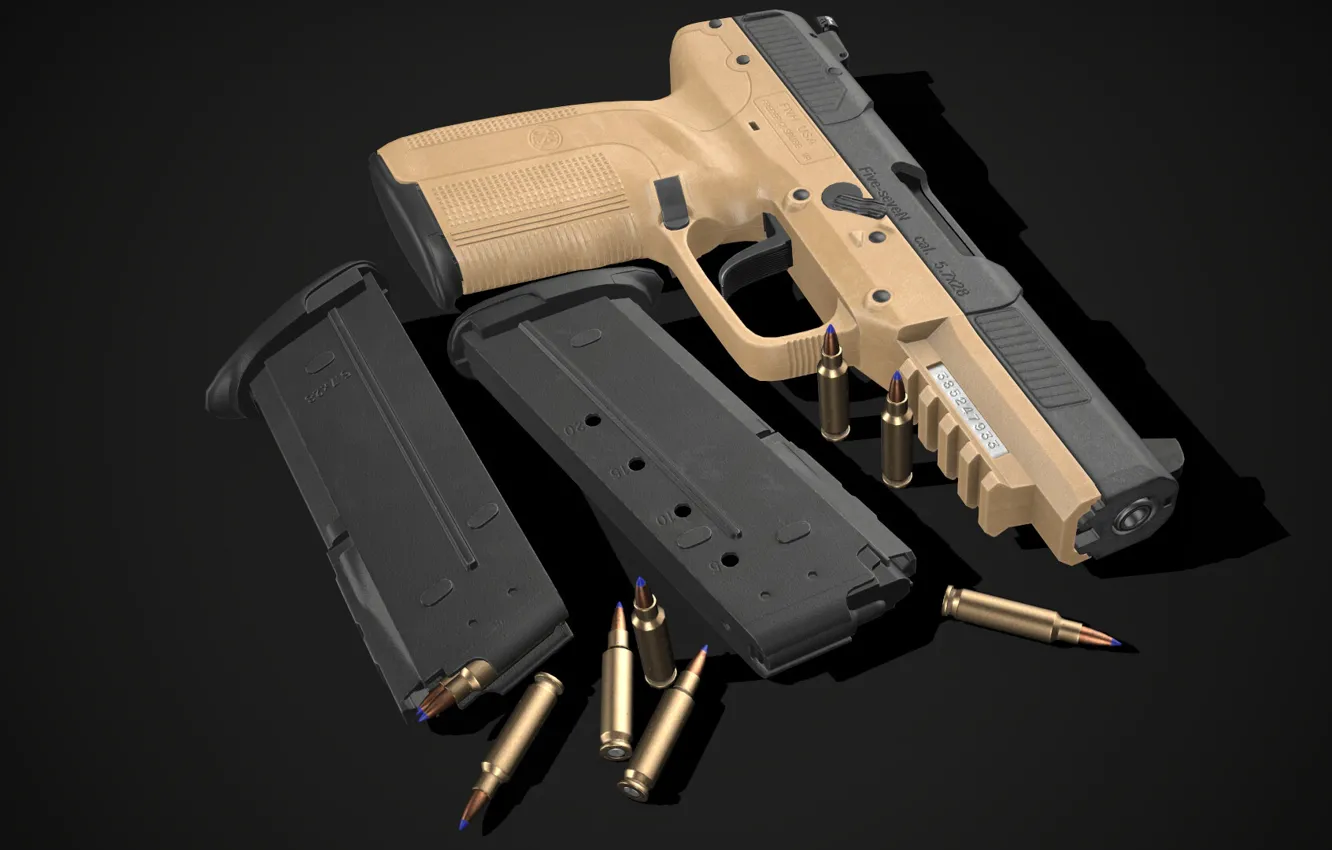 Photo wallpaper self-loading pistol, Five-seveN, Fabrique Nationale, Belgium
