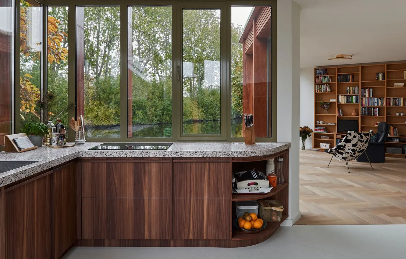 Photo wallpaper design, style, interior, kitchen, Netherlands, living room, Netherlands, Riverview