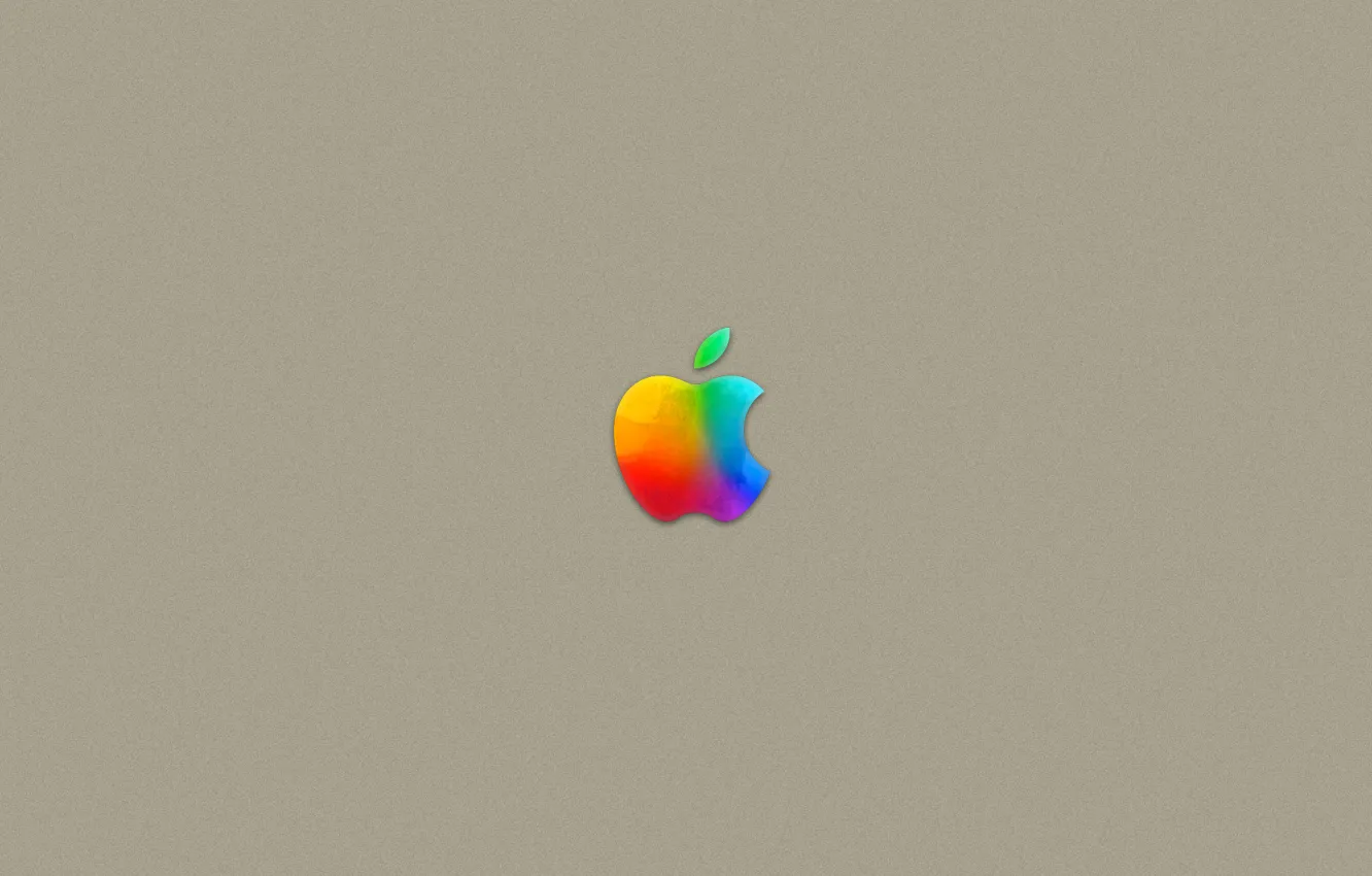 Photo wallpaper gold, apple, logo, mac
