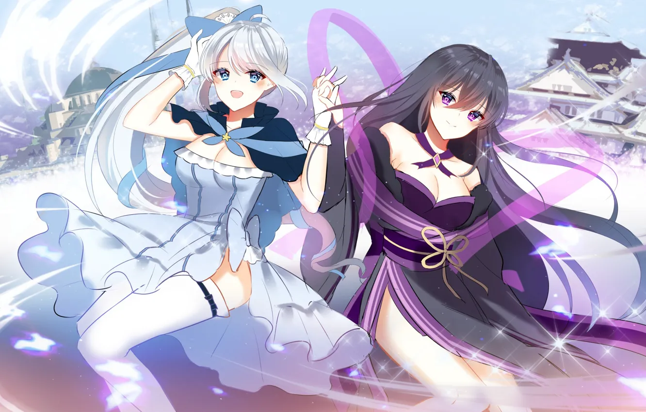 Photo wallpaper girl, anime, girlfriend