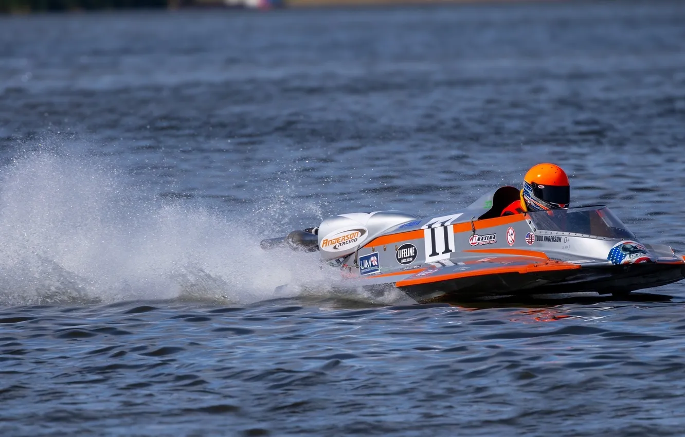 Photo wallpaper boat, race, speed