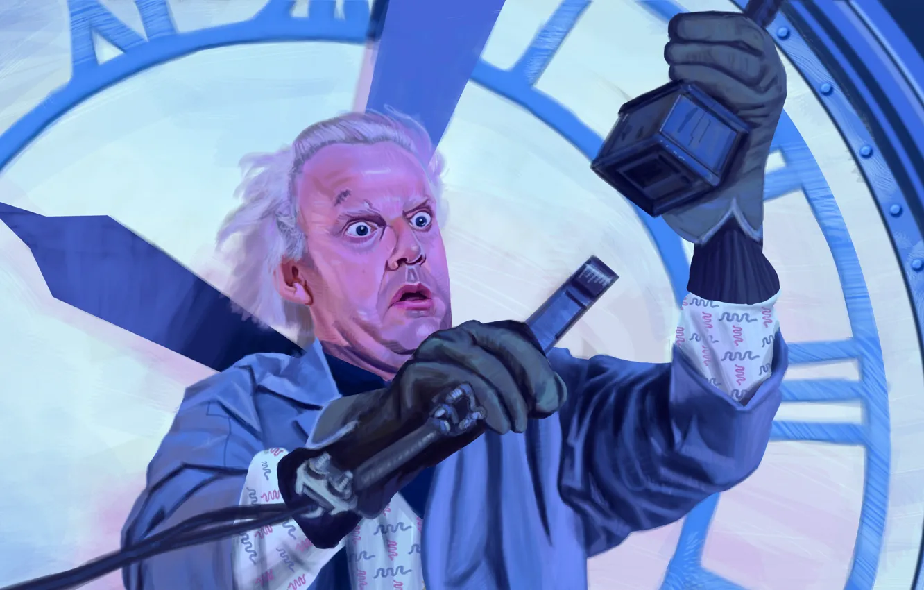 Photo wallpaper art, Back to the future, Back to the Future, Christopher Lloyd