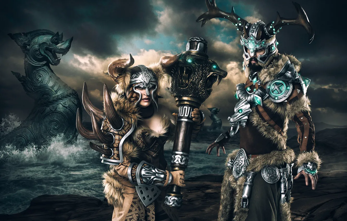Photo wallpaper art, Guild Wars, The Vikings