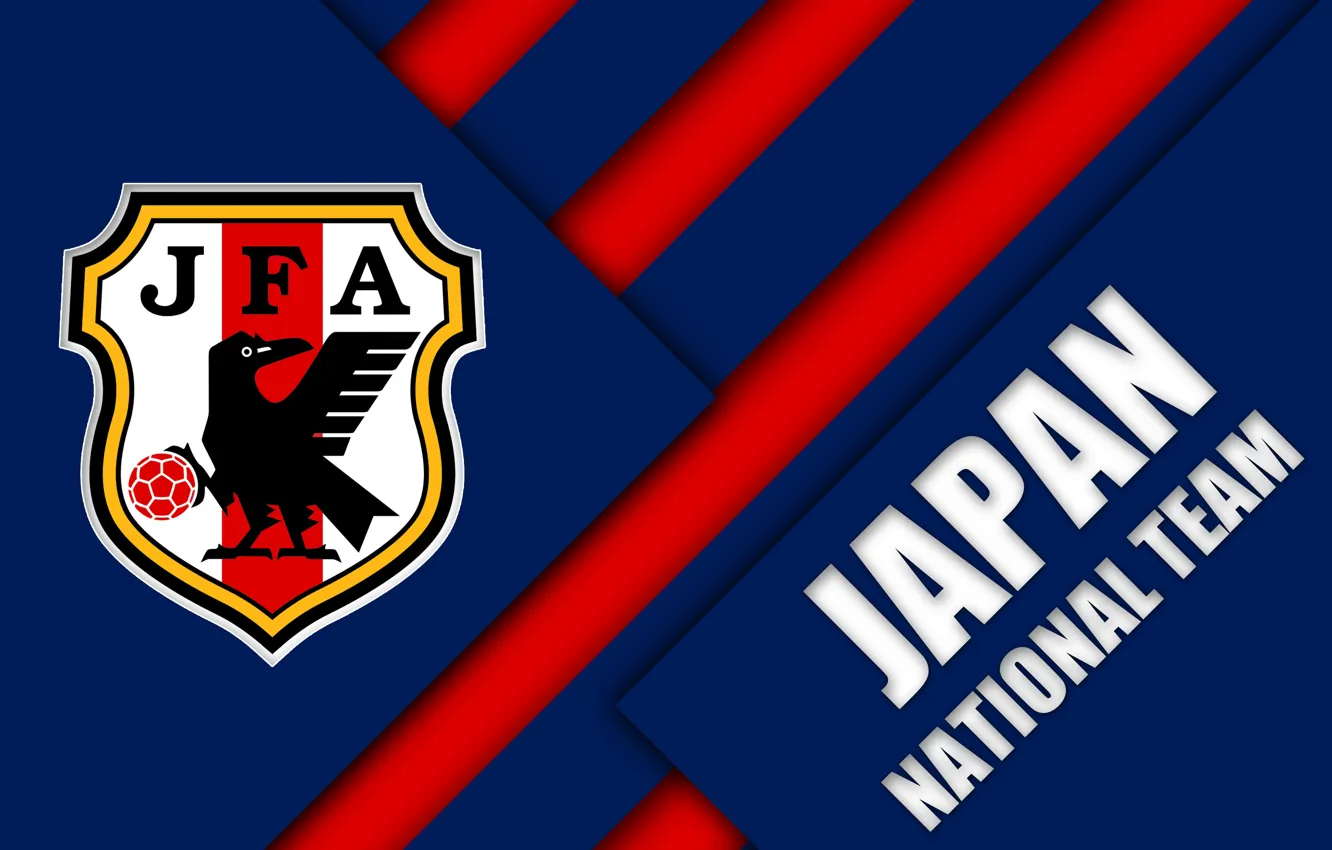 Photo wallpaper Japan, Logo, Soccer, FIFA, Emblem, AFC, Japan National Football Team