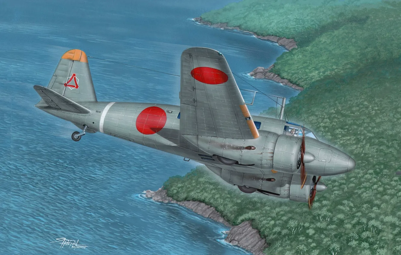 Photo wallpaper combat training, IJAAF, Ki-54, Imperial Japan