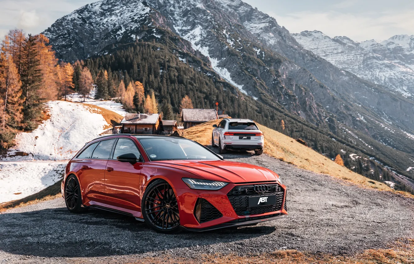 Photo wallpaper Audi, RS6, RS Q8