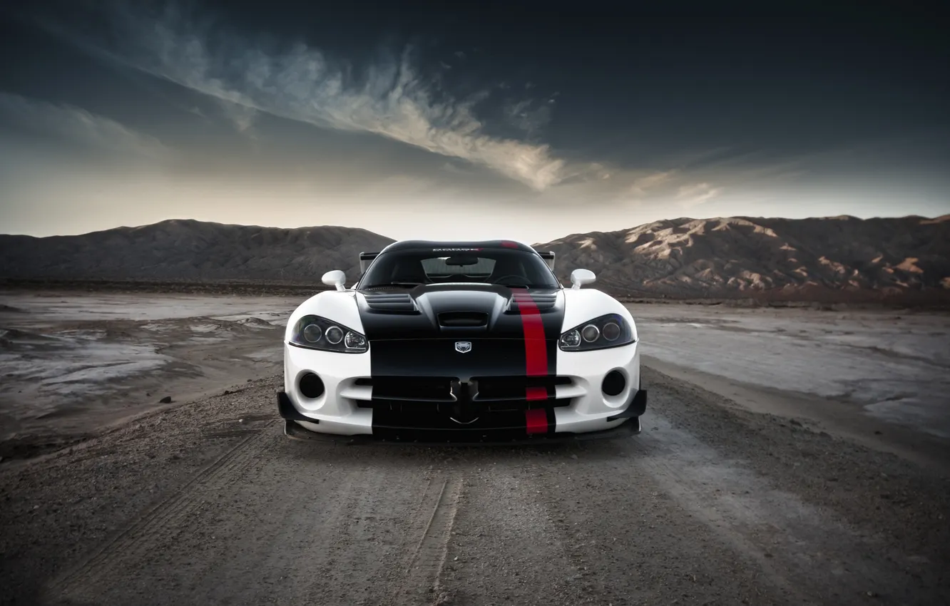 Photo wallpaper mountains, Dodge, Viper, ACR