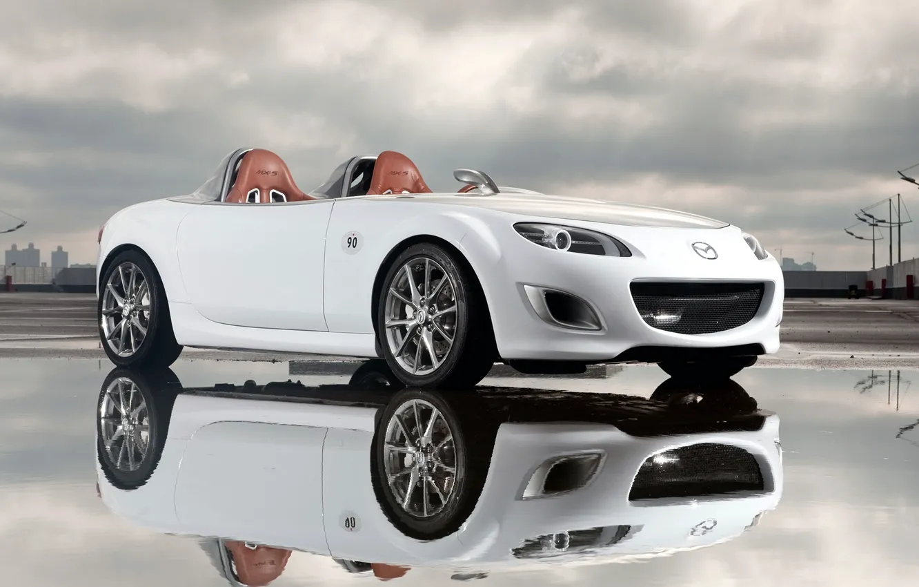 Photo wallpaper Concept, reflection, Mazda, Superlight