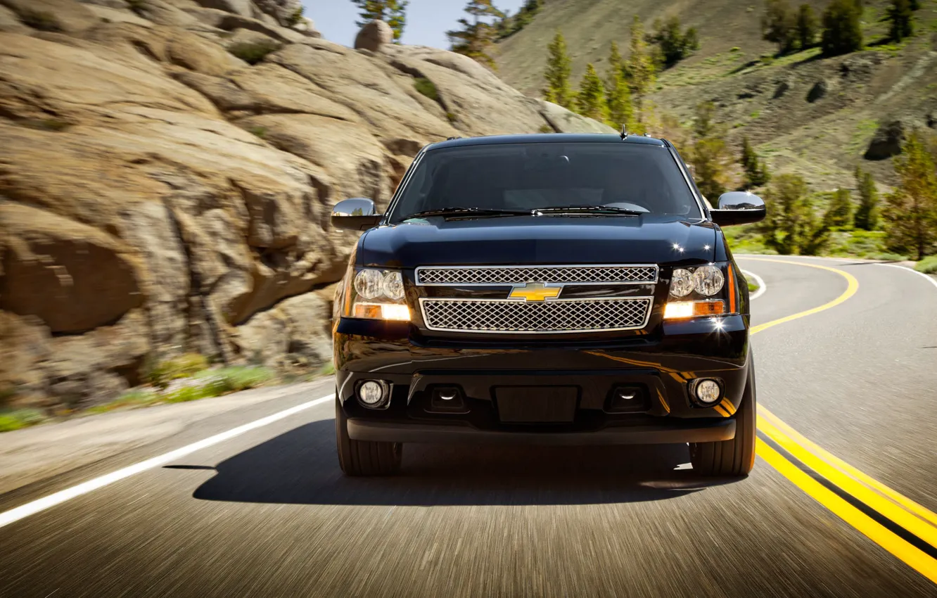 Photo wallpaper road, Chevrolet, chevrolet, Chevy, 2013, suburban