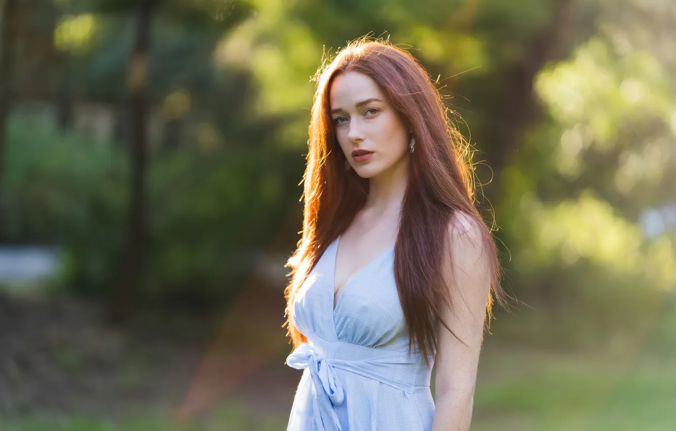 Photo wallpaper girl, model, pretty, long-haired