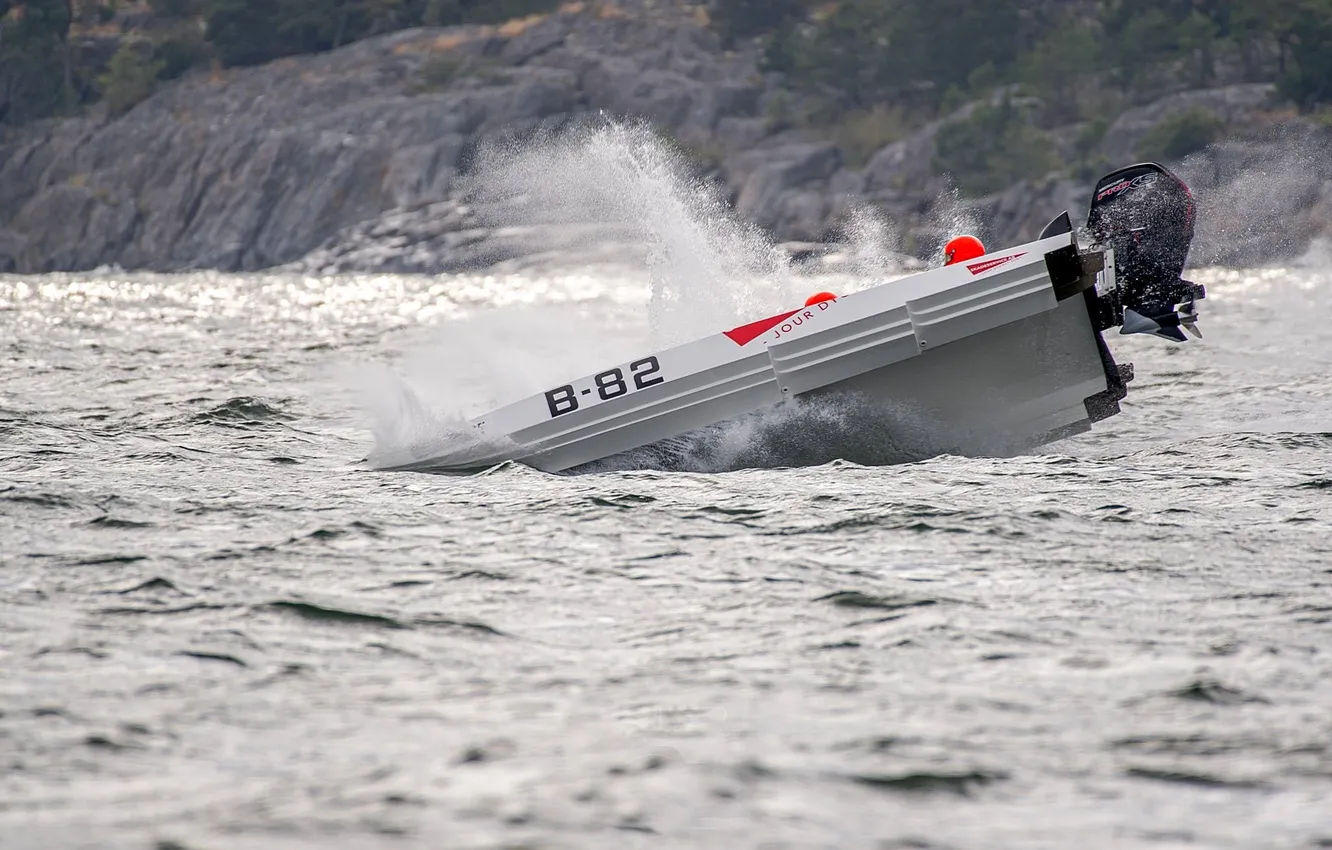 Photo wallpaper race, boat, speed