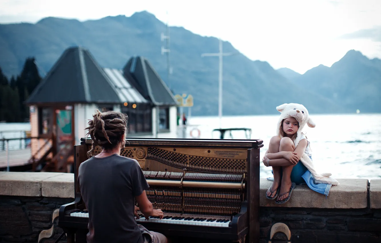 Photo wallpaper Sunset, New Zealand, Sunset, Queenstown, Piano, Plan, National, Geographic