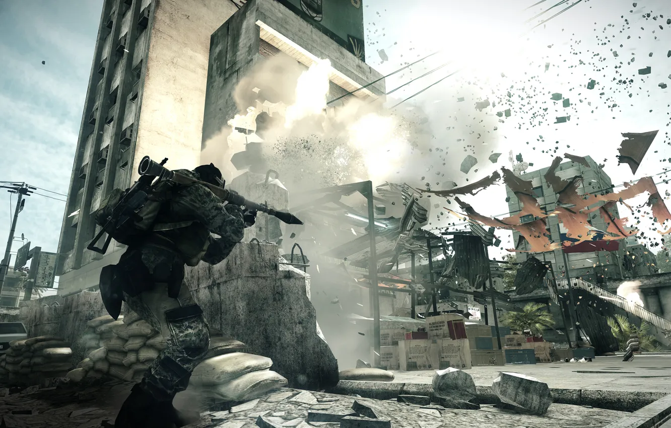 Photo wallpaper soldiers, battlefield, karkand