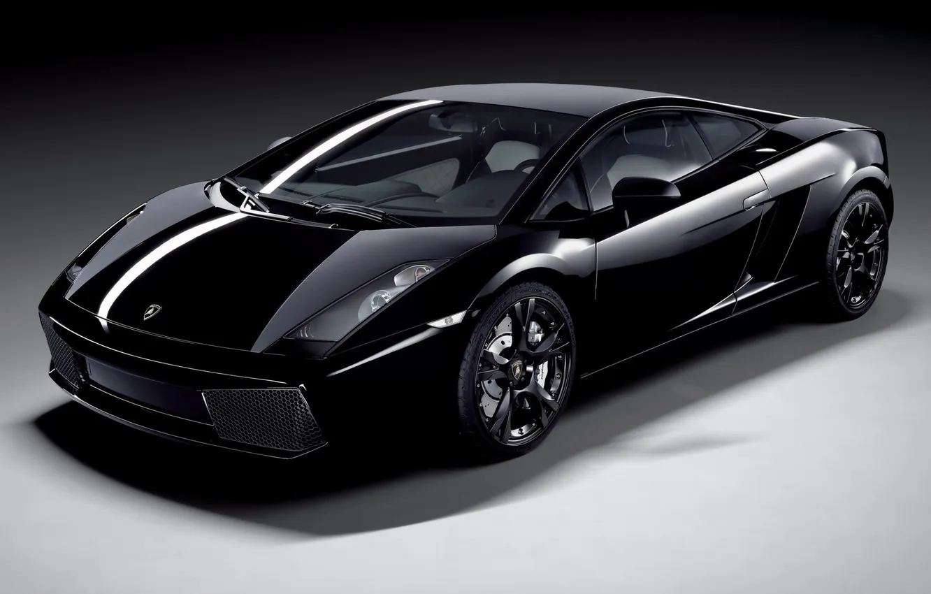 Photo wallpaper Lamborghini, Gallardo, Nera 2007