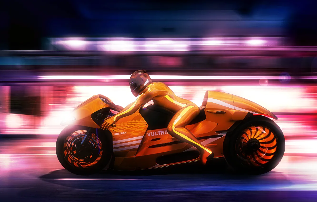 Photo wallpaper design, style, background, race, speed, concept, motorcycle, motorcyclist