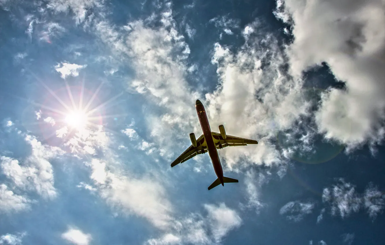 Photo wallpaper the sky, the plane, Crimea, Simferopol