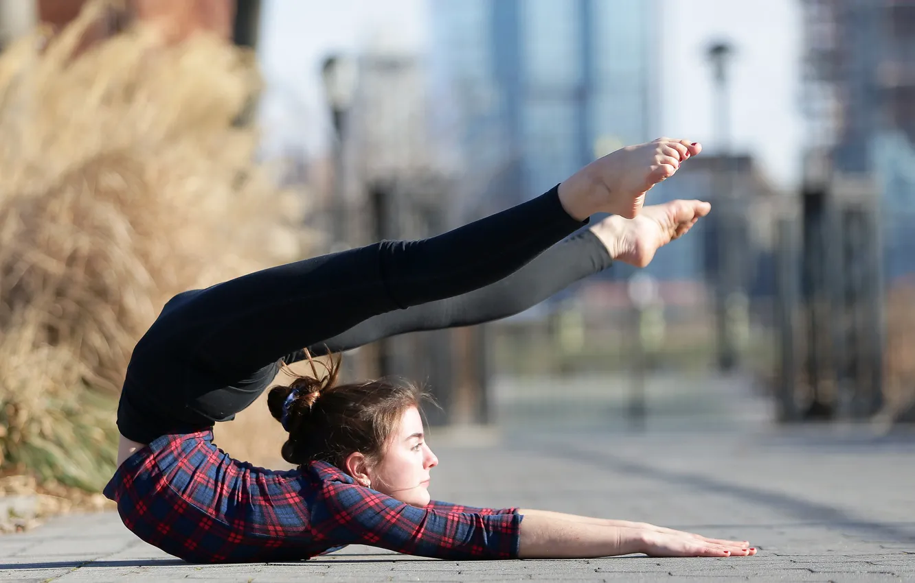Photo wallpaper girl, pose, flexibility