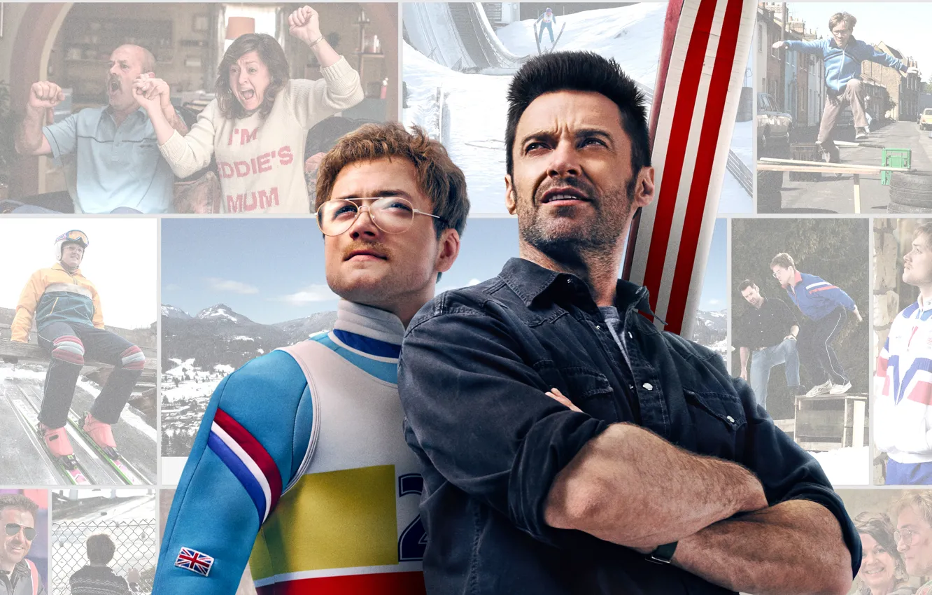 Photo wallpaper Eagle, Hugh Jackman, young, The, man, movie, men, Terry