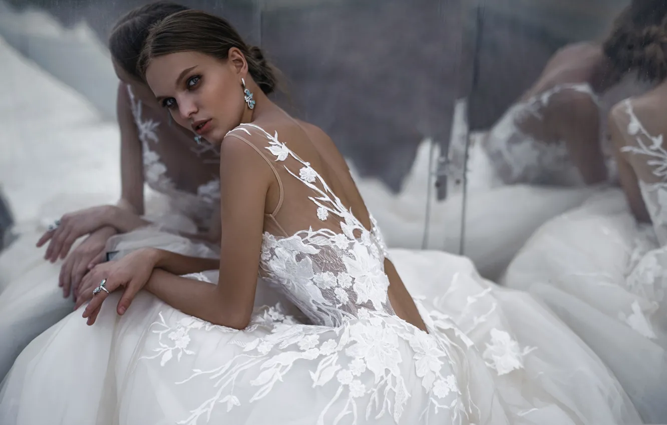 Photo wallpaper look, style, dress, the bride, fashion