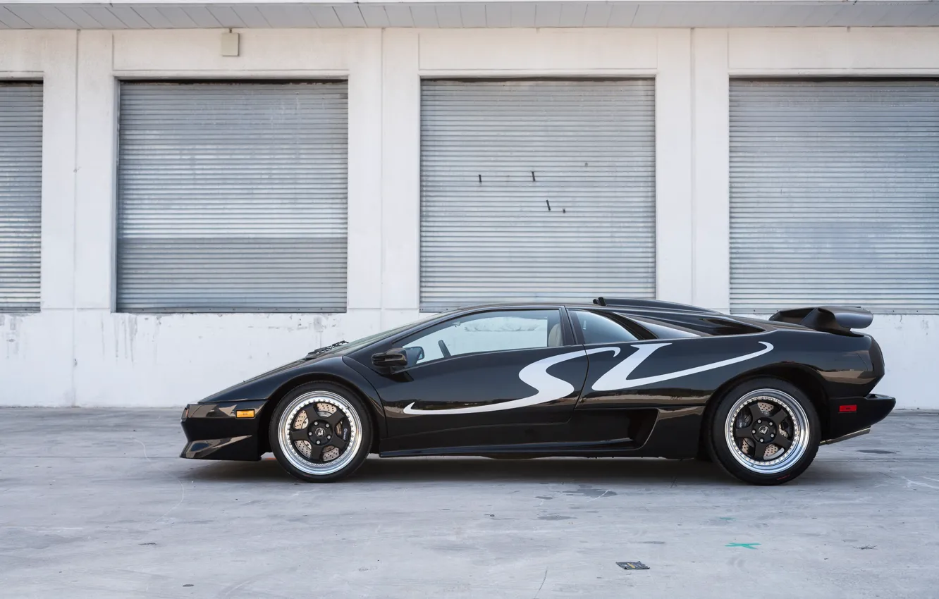 Photo wallpaper Black, Supercar, Super Veloce, 1998 Lamborghini Diablo SV