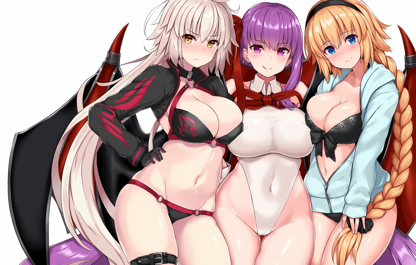 Photo wallpaper sexy, lingerie, pantsu, bra, cleavage, panties, pink hair, bodysuit