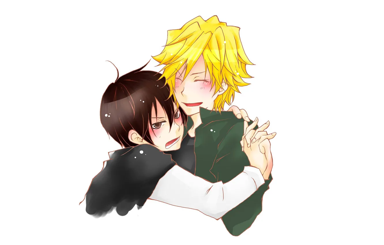 Photo wallpaper background, guy, two, Katekyo Hitman REBORN!, Hibari Kyoya, Teacher mafia Reborn, Dino Cavallone